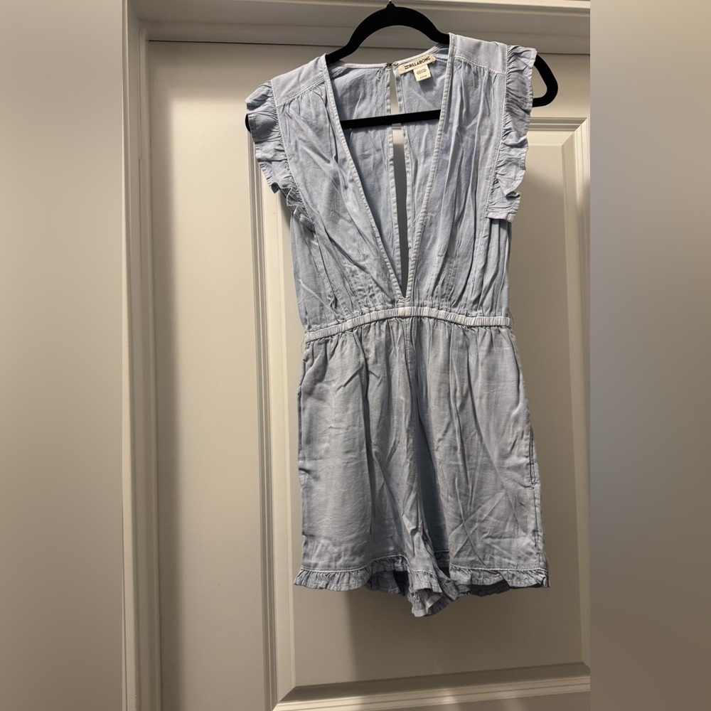 Billabong Sky Blue Ruffle Romper